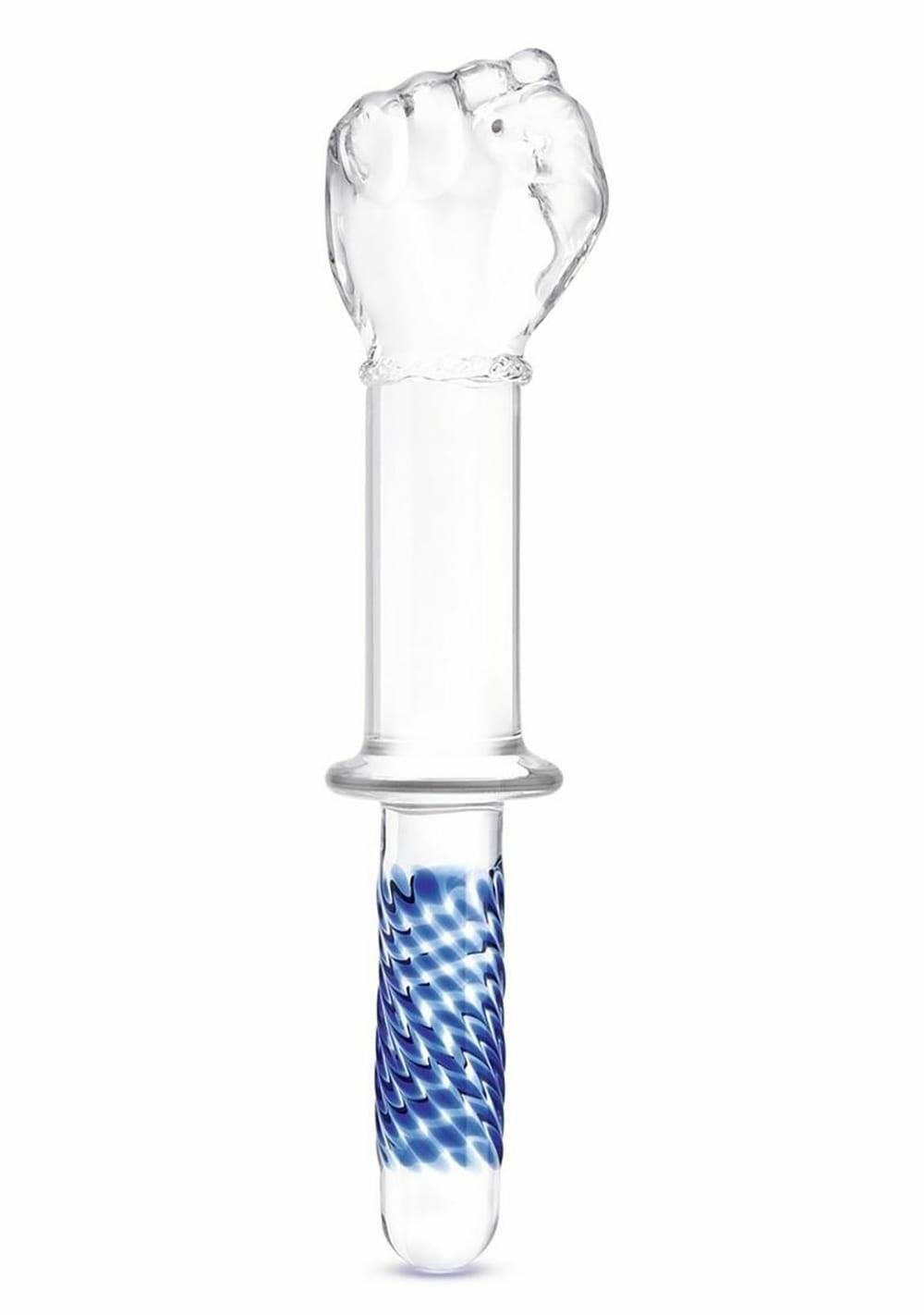 11″ Glass Fist With Handle Grip Anal