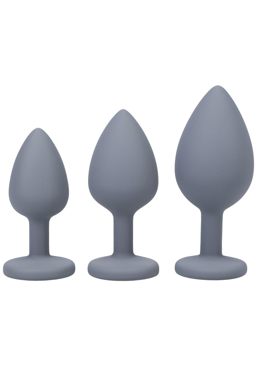 A-Play – Silicone Trainer Set 3 Piece Set Anal Grey