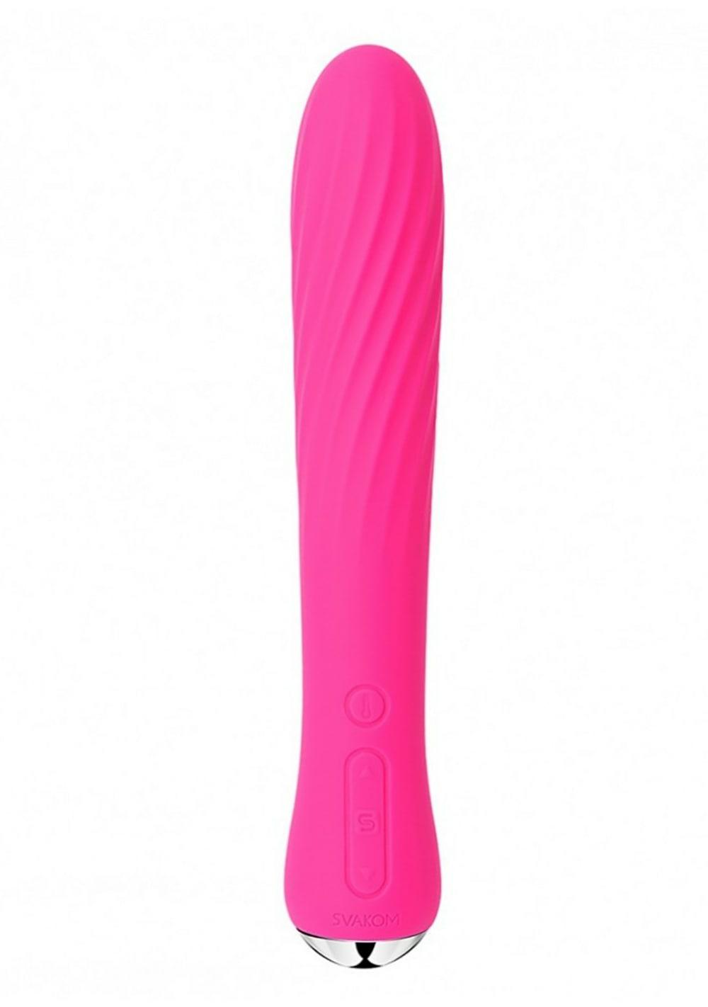 Anya Rechargeable Warming Silicone Vibrator Slimline Vibrators Midnight