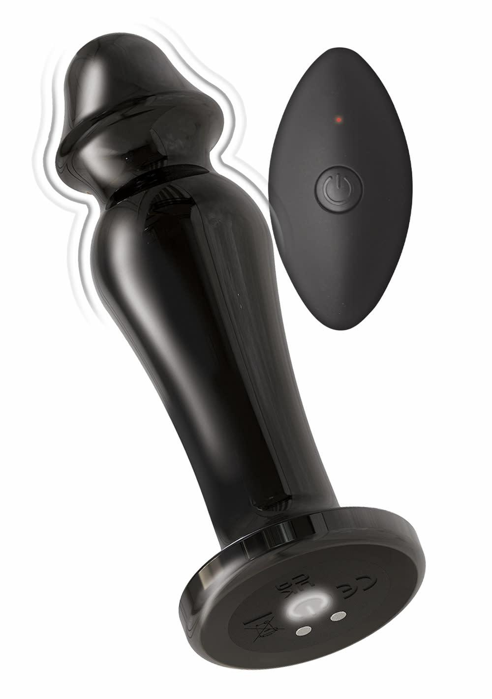 Ass-Sation Remote Vibrating Metal Anal Lover Anal Black