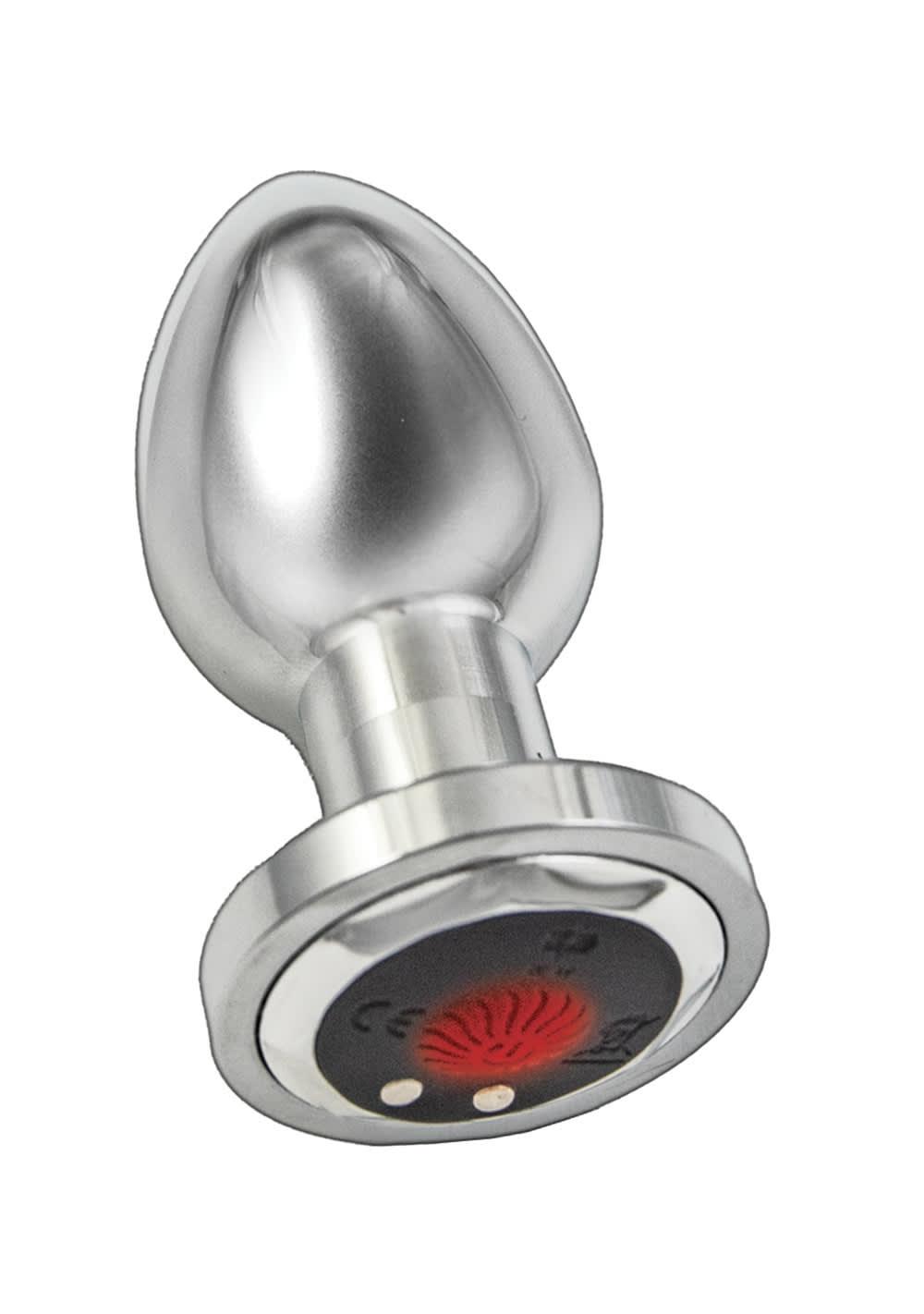 Ass-Sation Remote Vibrating Metal Plug Anal Gunmetal