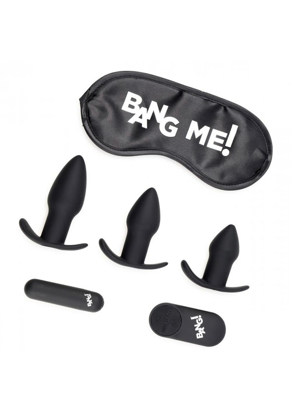 Backdoor Adventure Remote Control 3 Piece Butt Plug Vibe Kit Anal