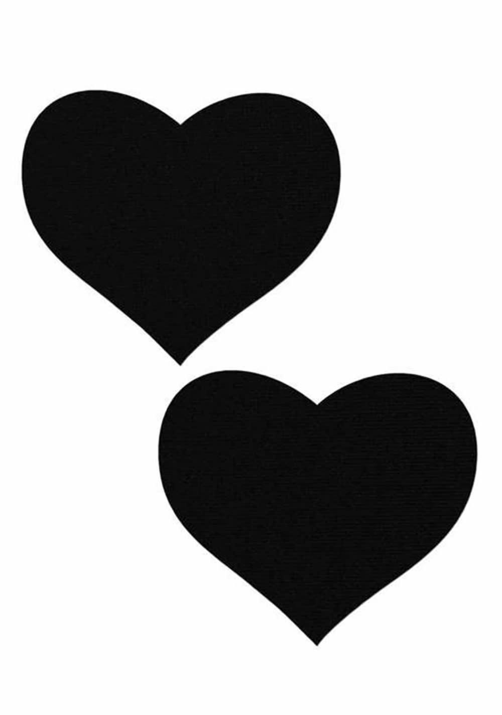 Black Heart Nipple Pasties Body Adornment