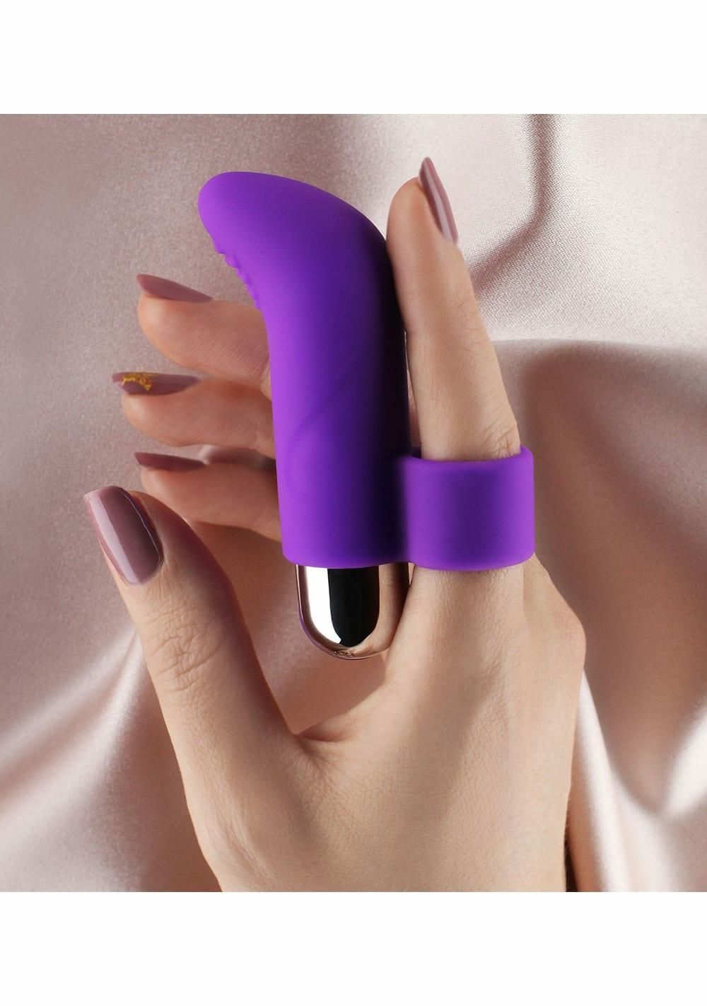 Brook Silicone Finger Massager Vibrators Black