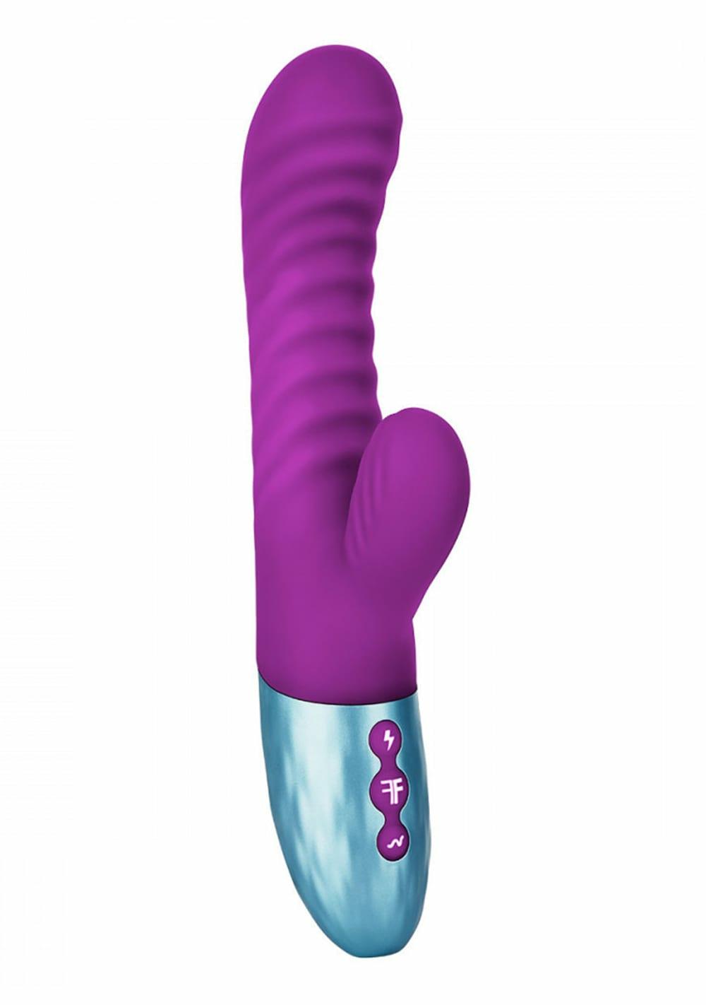 Delola Liquid Silicone Rabbit Rabbit Vibrators Purple