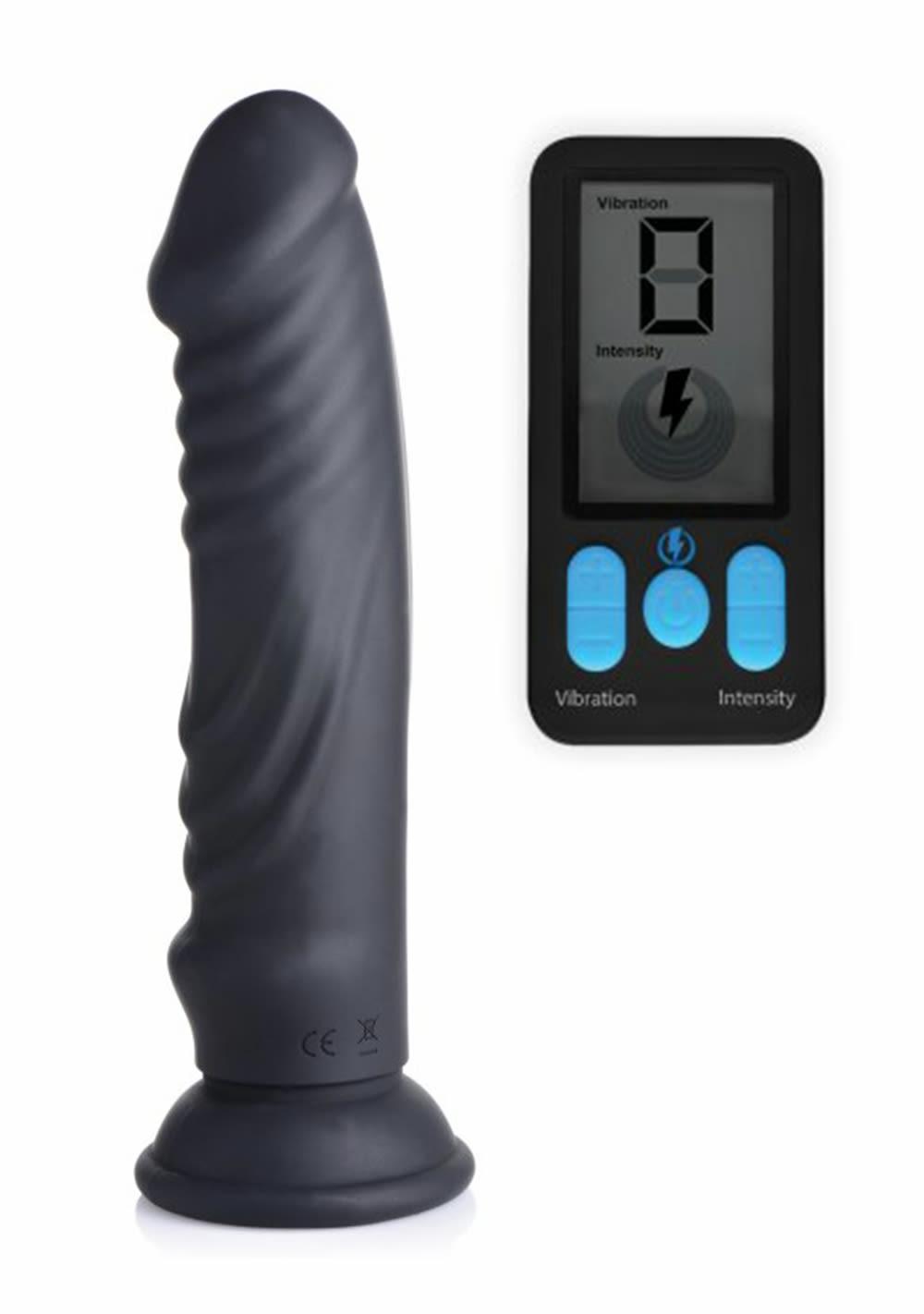 E-Stim Pro 5X Vibrating Dildo With Remote Control Dildos