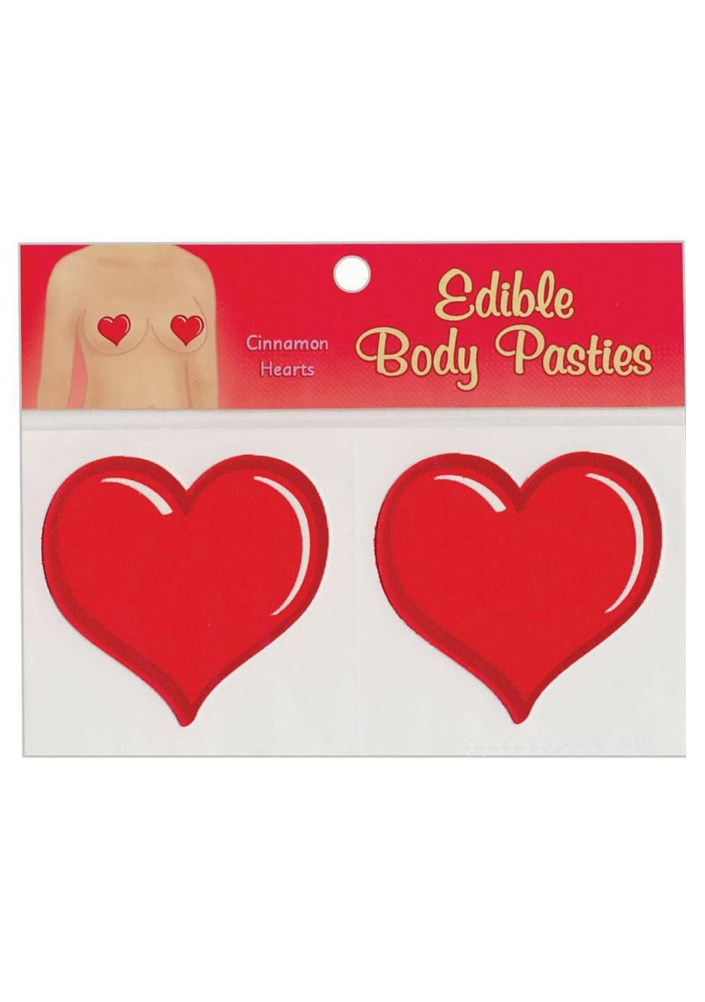 Edible Body Pasties – Cinnamon Hearts Body Adornment