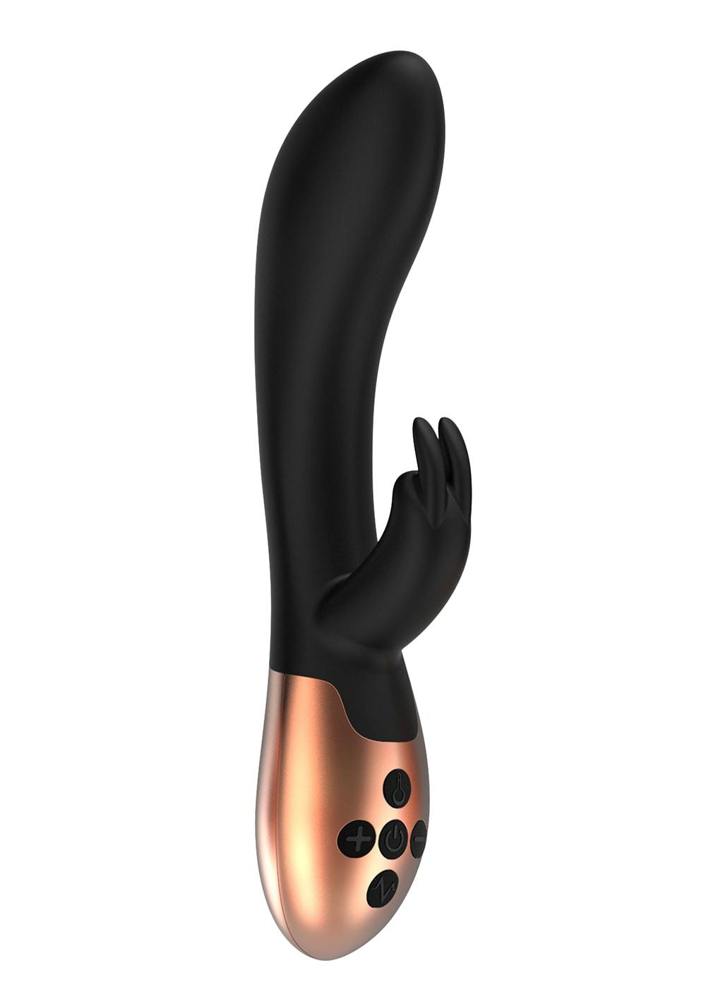 Elegance Opulent – Heating Rabbit Vibrator Rabbit Vibrators Black