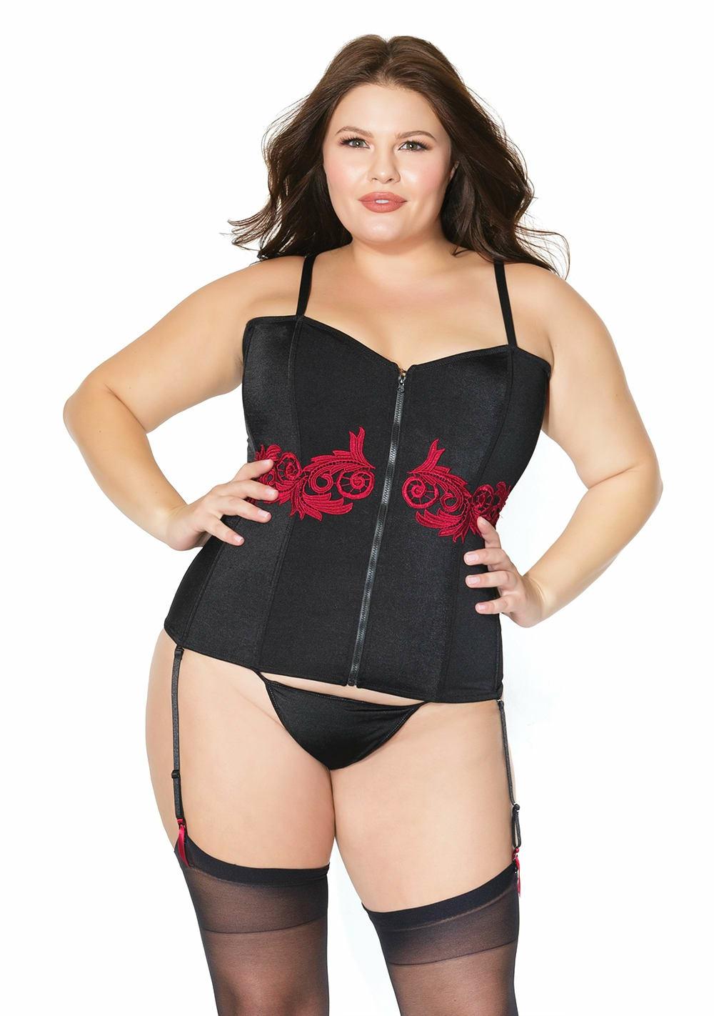 Fully Boned Corset – Plus Size Bustiers & Corsets Black