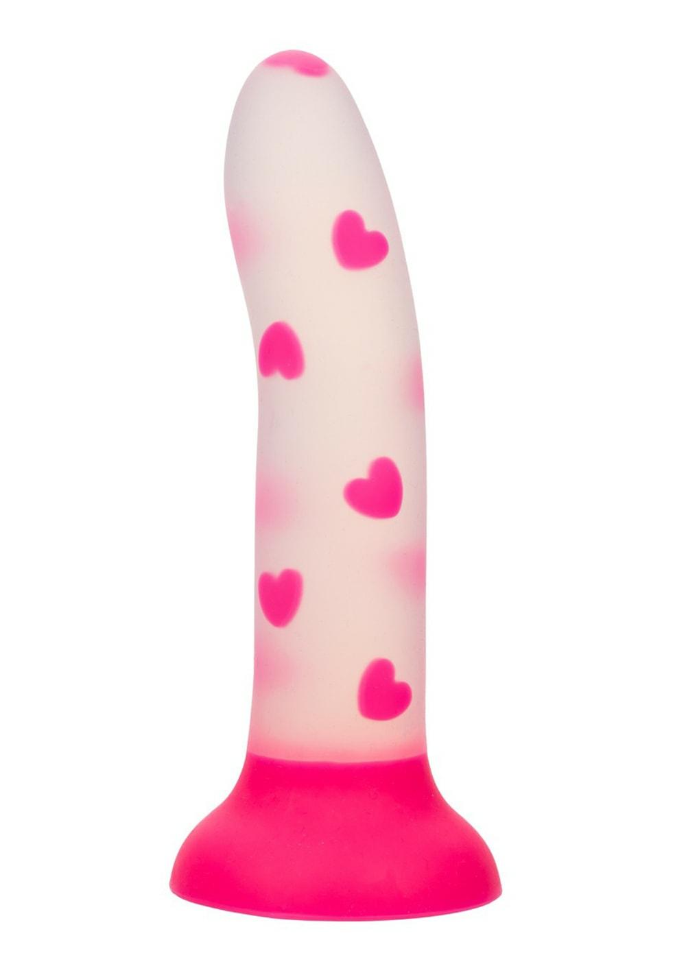 Glow Stick Heart Dildos Vanilla