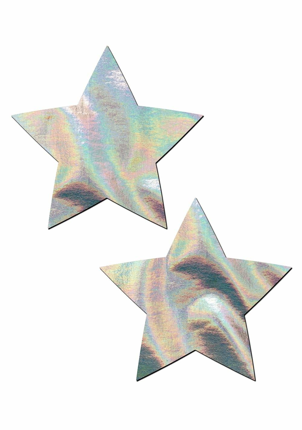 Holographic Star Pasties Body Adornment