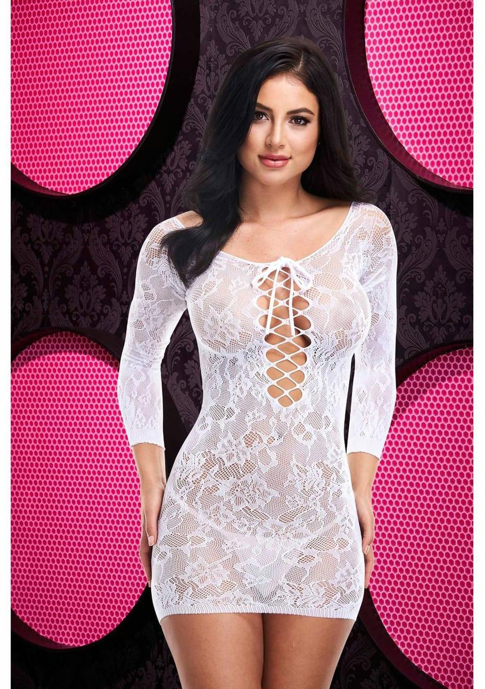 Lace Off The Shoulder Mini Dress Dresses