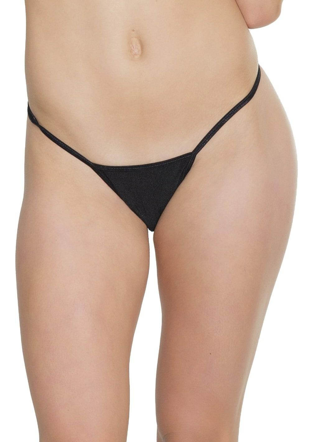 Low Rise Lycra G-String Lingerie Black