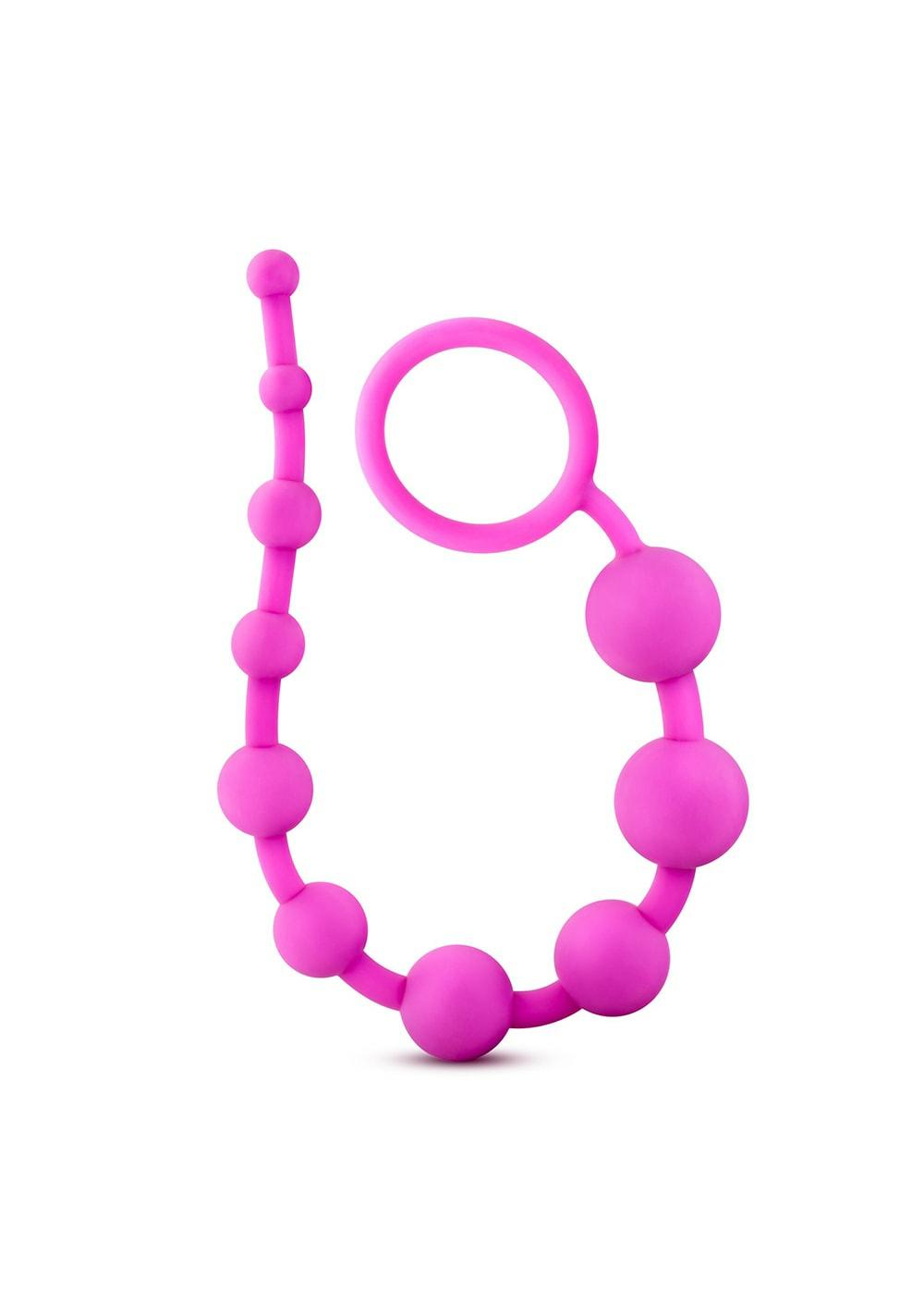 Luxe – Silicone 10 Beads Anal Indigo