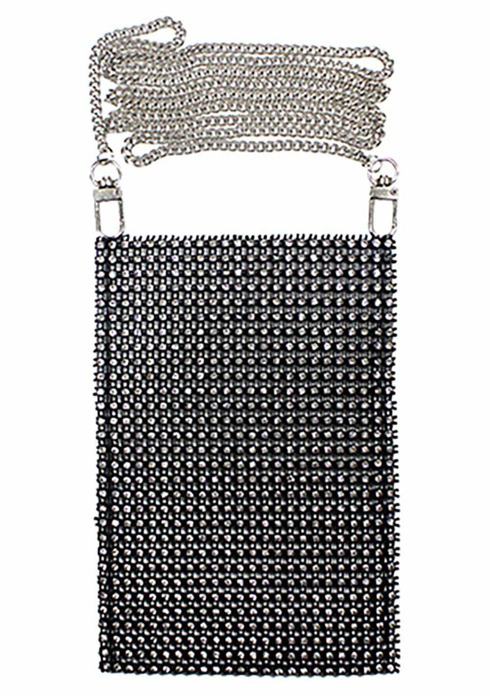 Mesh Rhinestone Cross-Body Bag Body Adornment