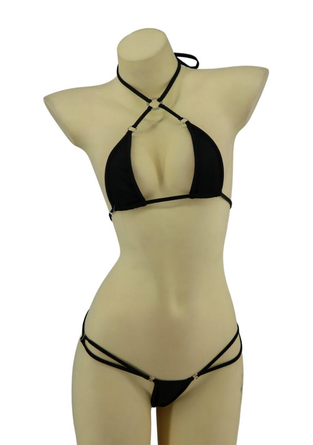 Minimalist 2-Piece Bikini Set Bras Black