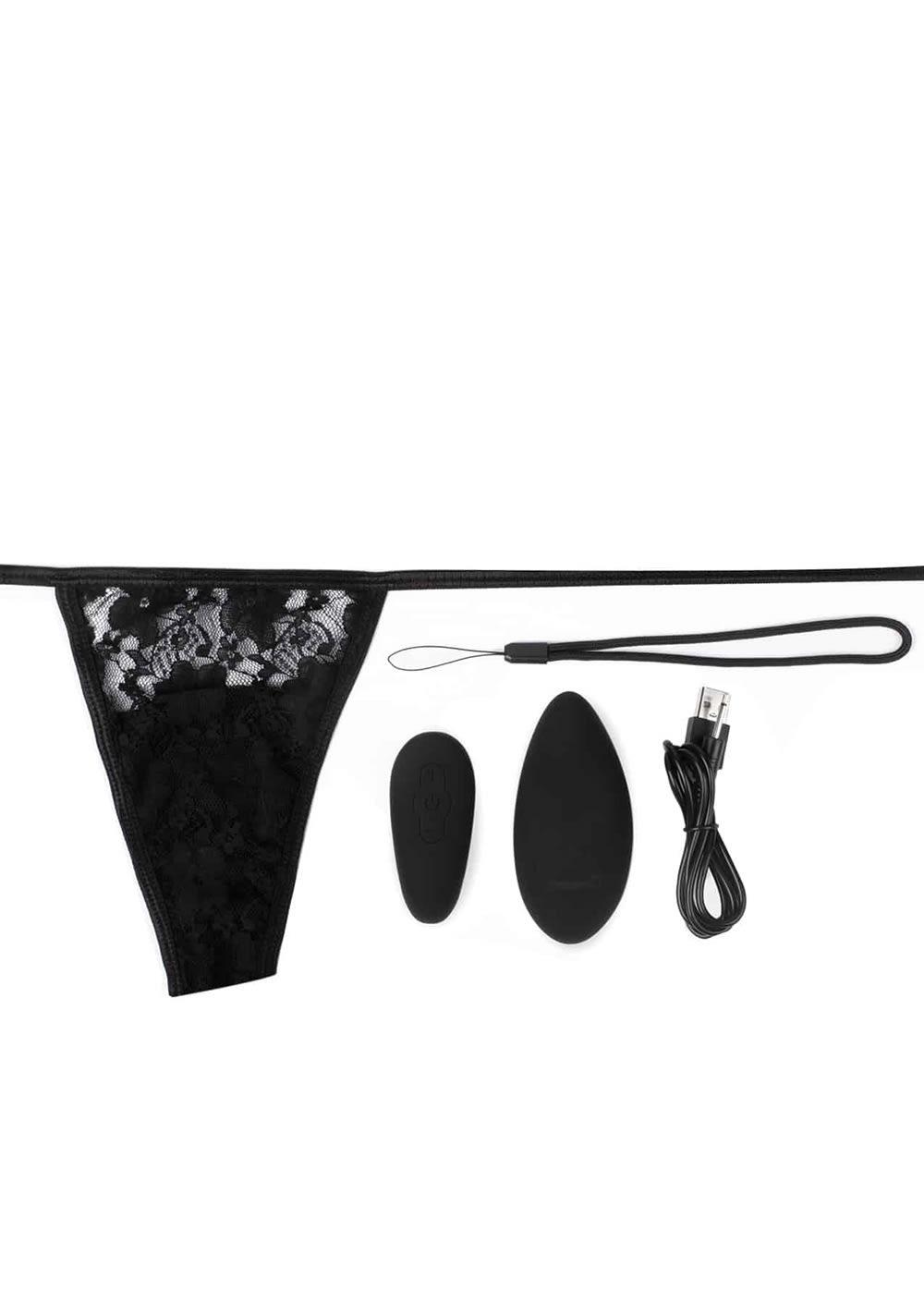 My Secret Premium Ergonomic Remote Control Vibrating Panty Set Vibrators Black