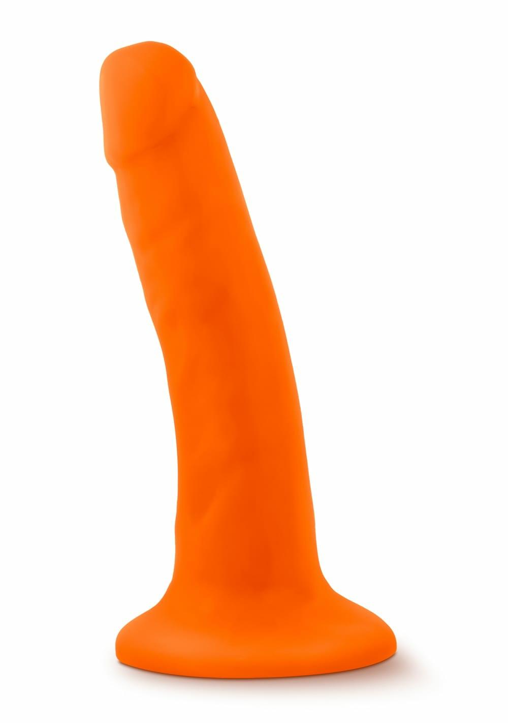 Neo – 6″ Dual Density Cock Dildos Neon Orange