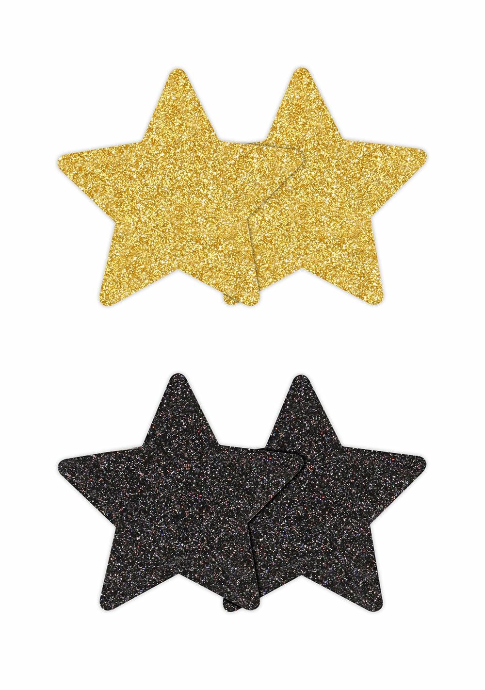 Pretty Pasties – Glitter Stars – 2 Pairs Body Adornment