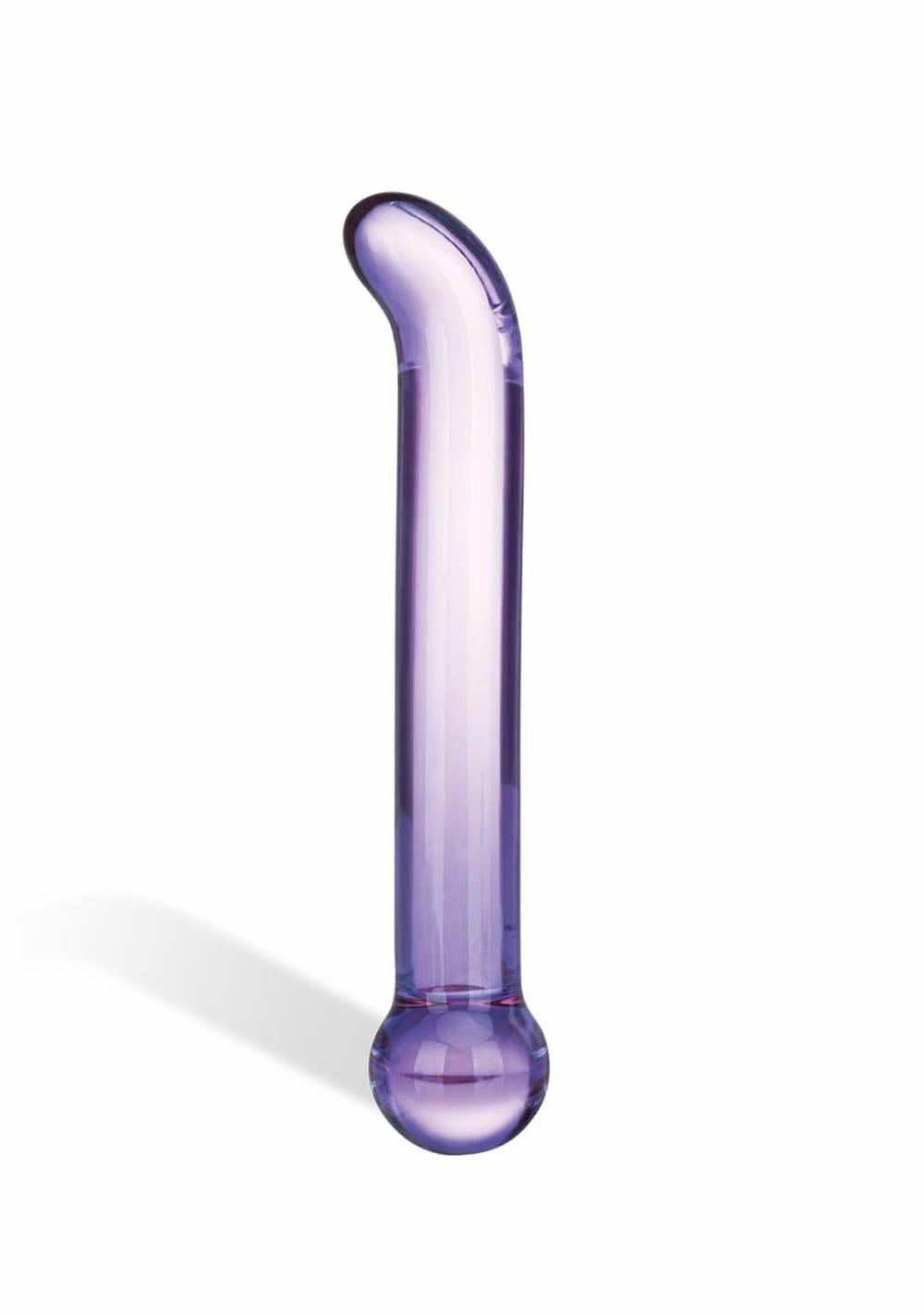 Purple Glass G-Spot Tickler Dildo Dildos Black