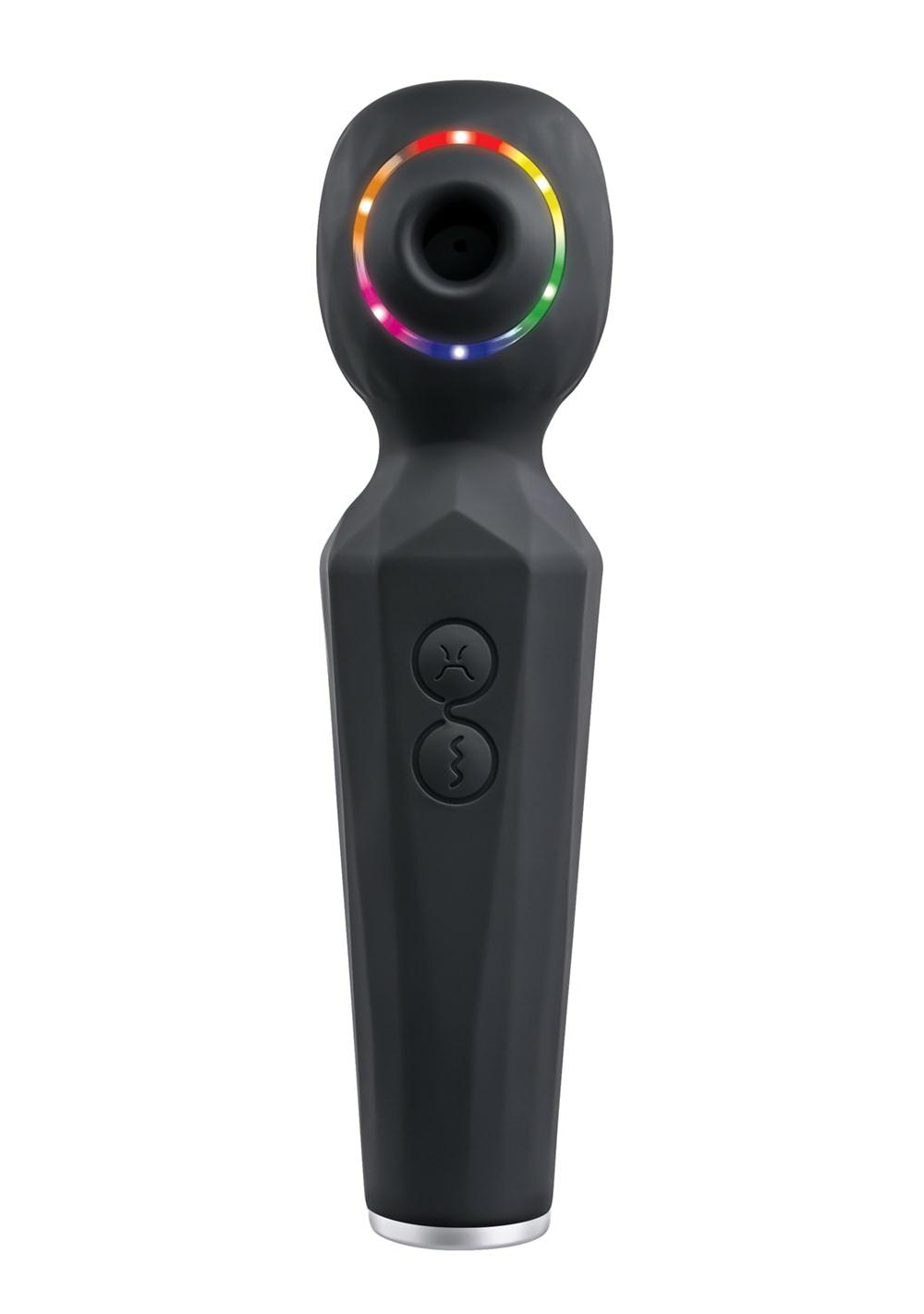 Rainbow Sucker Vibrators Black