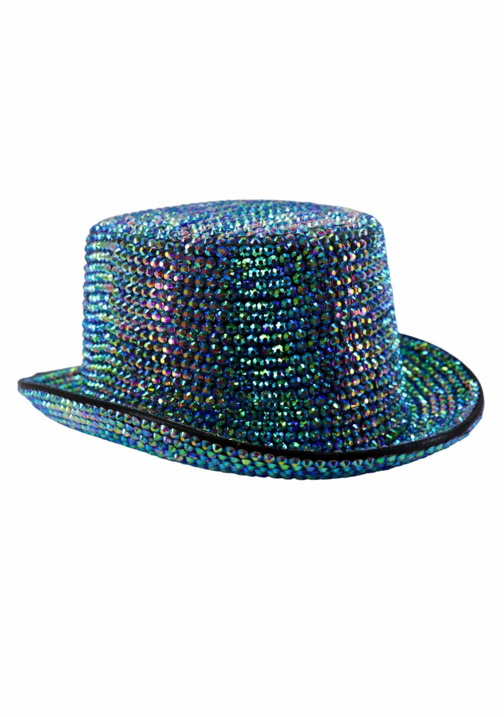 Rhinestone Top Hat Body Adornment