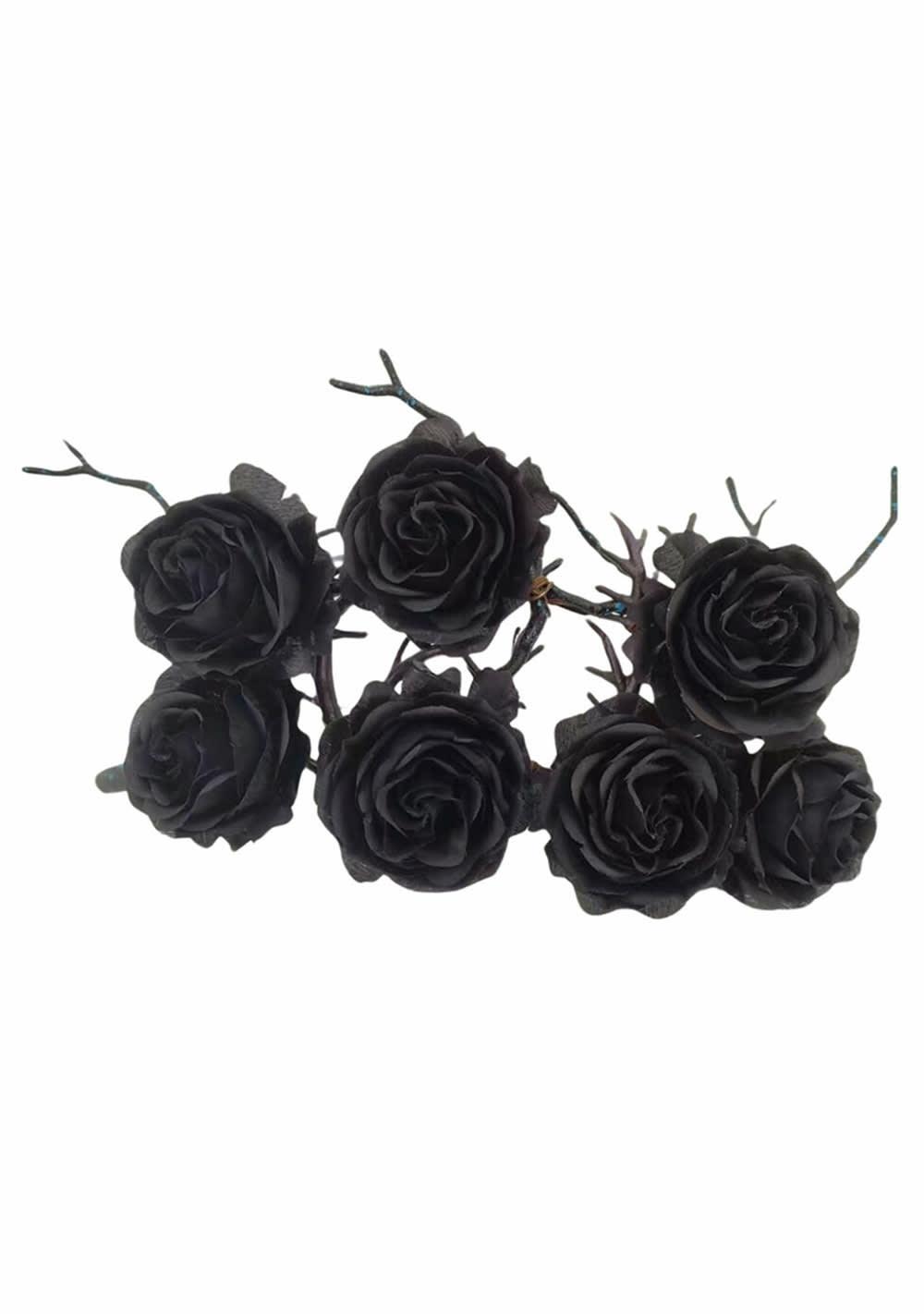 Rose Thorn Headpiece Body Adornment Black