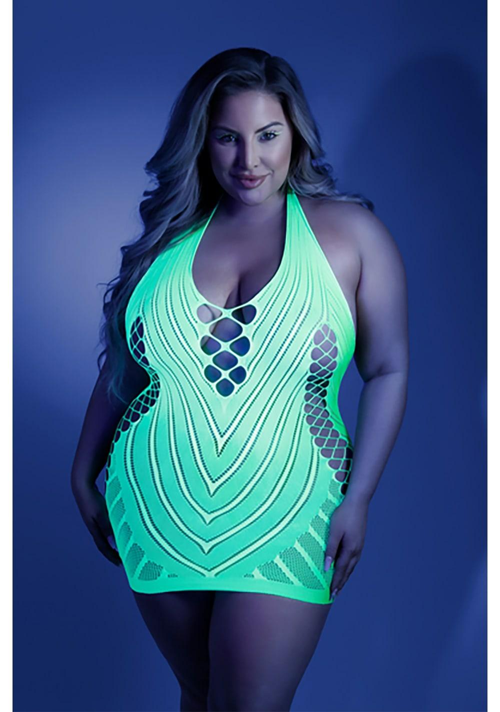 Shock Value Dress – Queen Size Dresses Neon Green