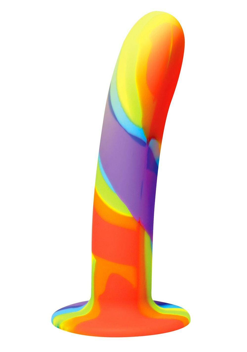 Simply Sweet Rainbow Silicone Dildo Dildos Vanilla