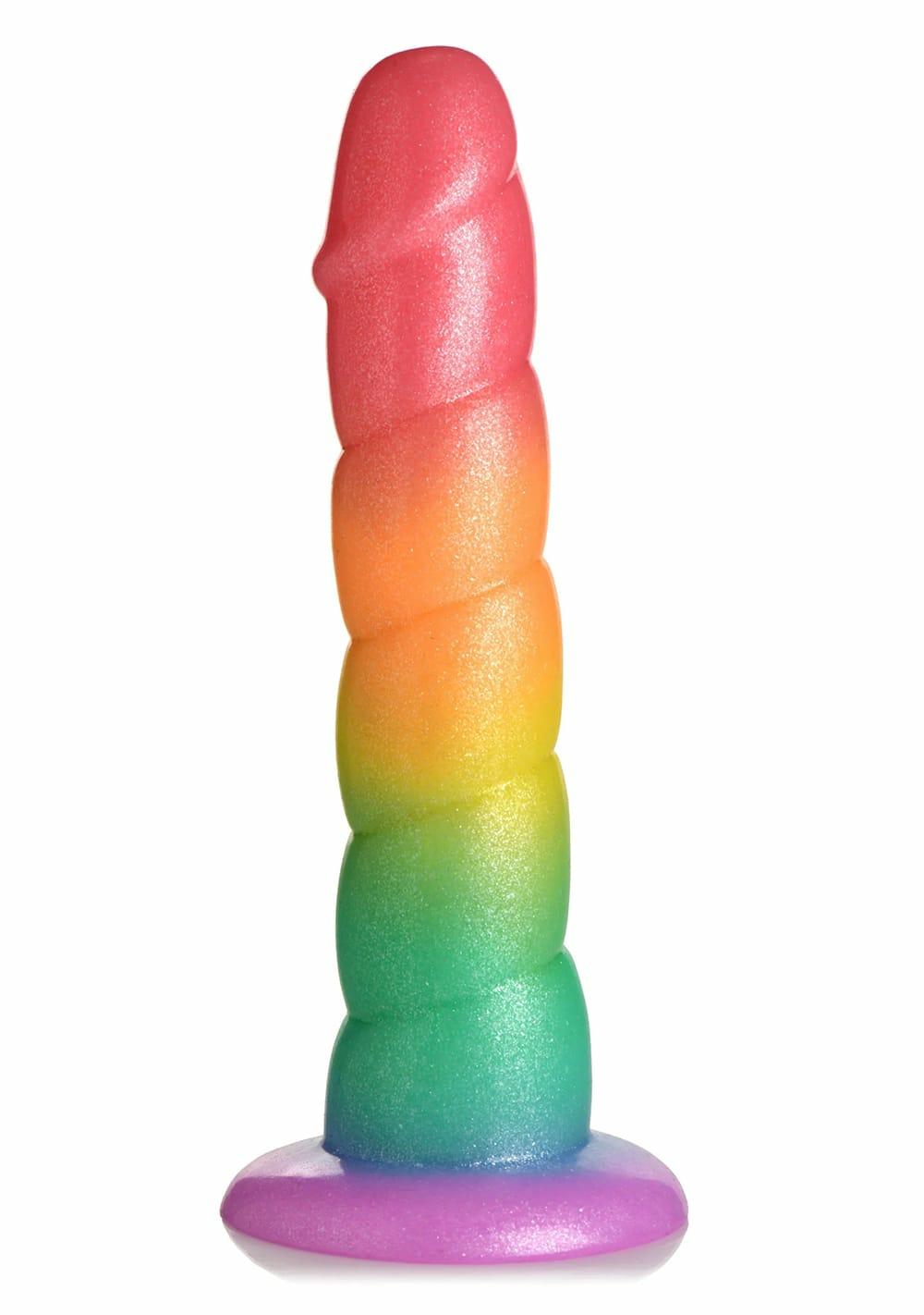 Simply Sweet Swirl Rainbow Dildo Dildos