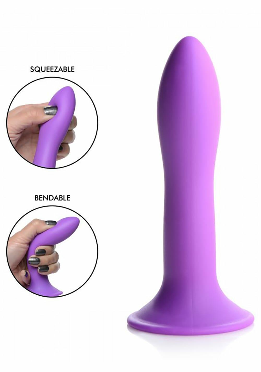 Squeezable Slender Dildo Bendable Dildos Red