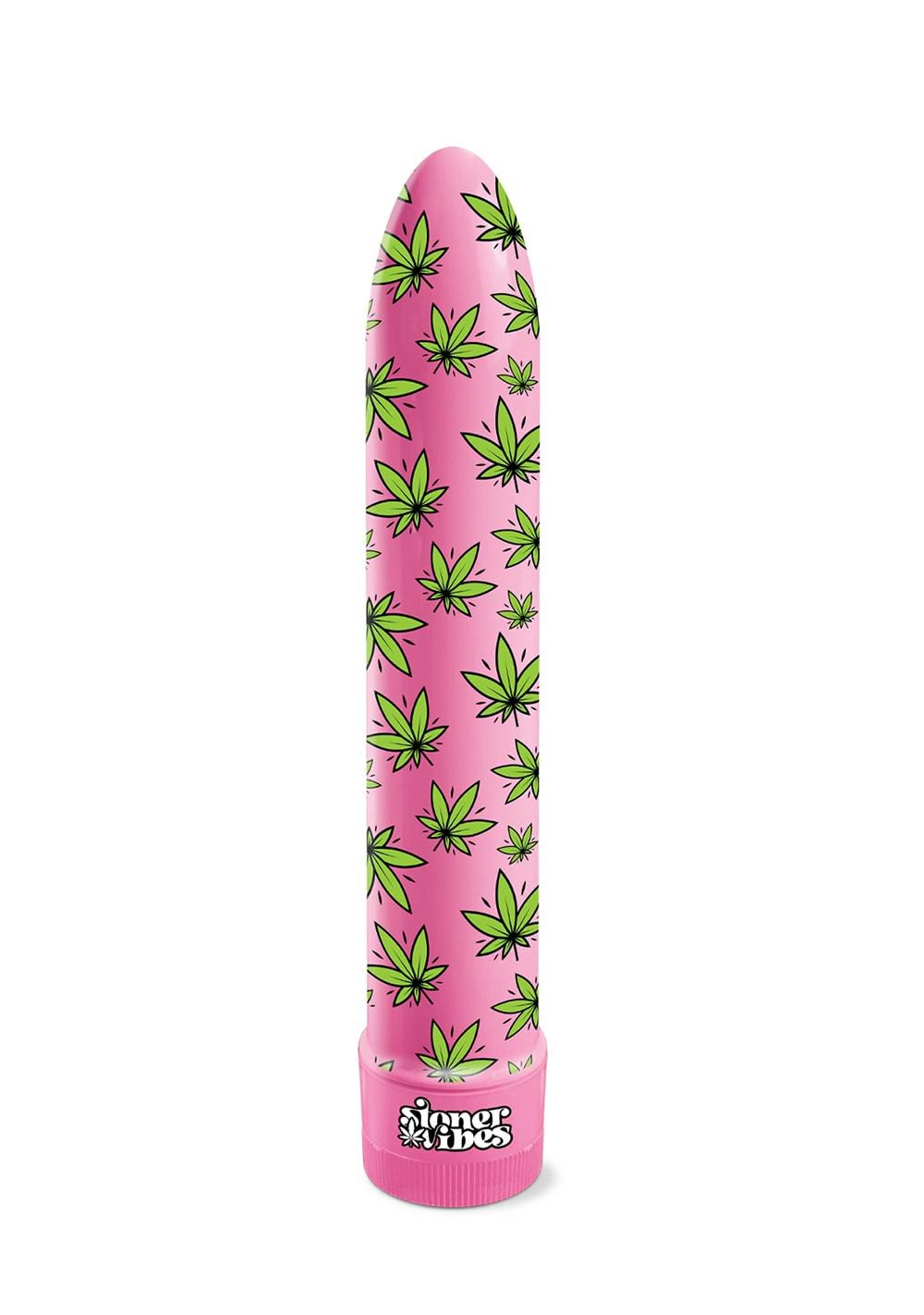 Stoner Vibes Pack A Fatty Pink Kush Slimline Vibrators Purple