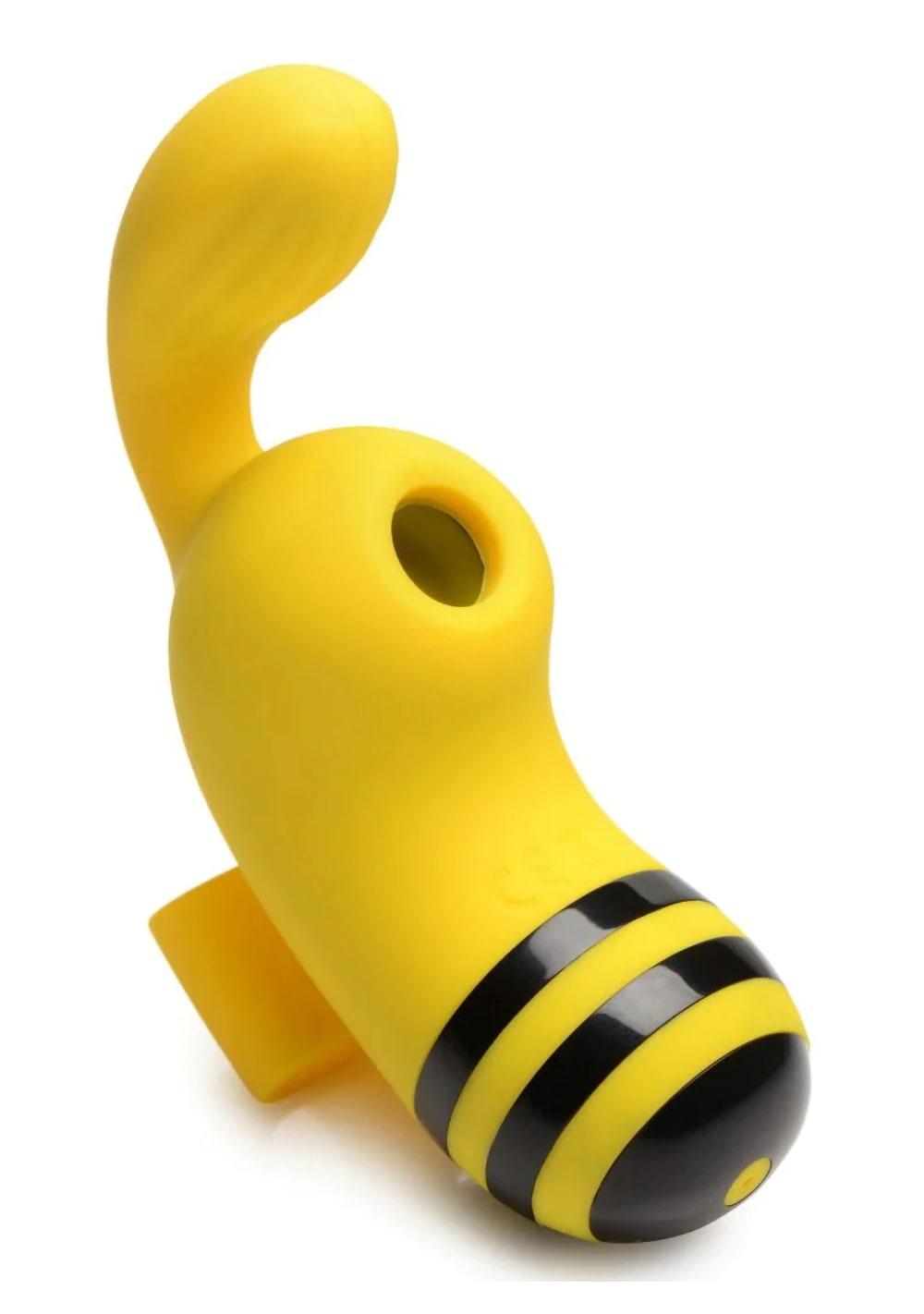 Sucky Bee Clitoral Stimulating Finger Vibe Vibrators Black