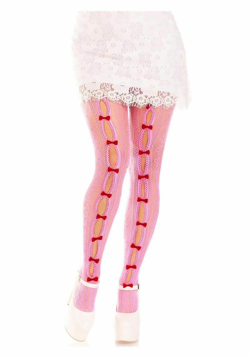 Sweetheart Striped Tights Hosiery Black