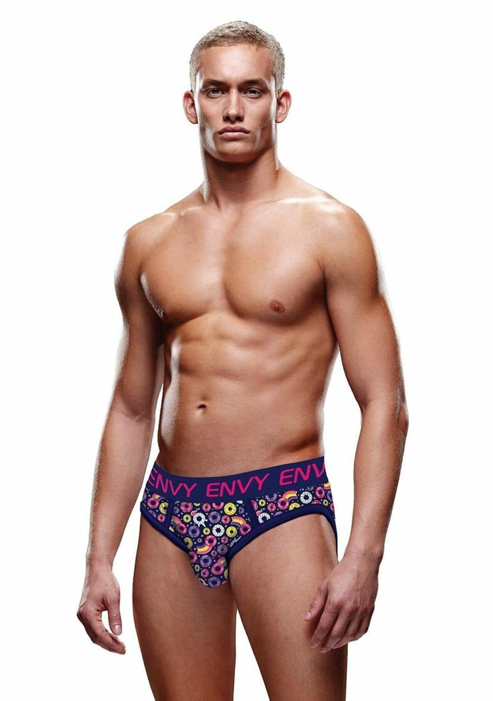 Unicorn And Donuts Bubble Butt Jock Lingerie Black