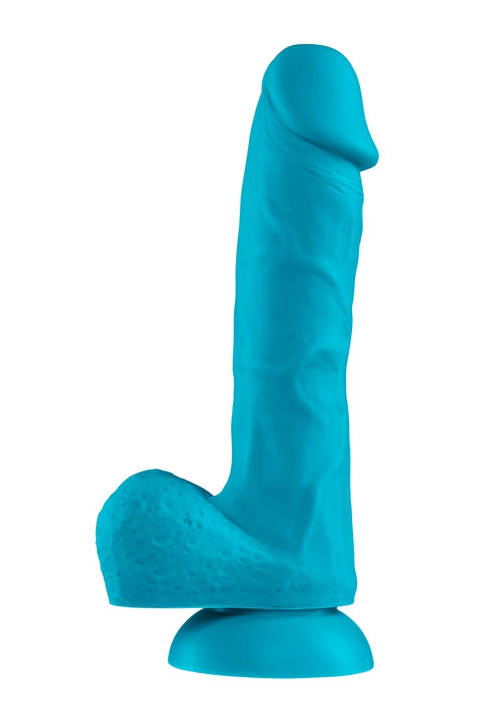 Vibrant Colors 7″ Dong Dildos Blue