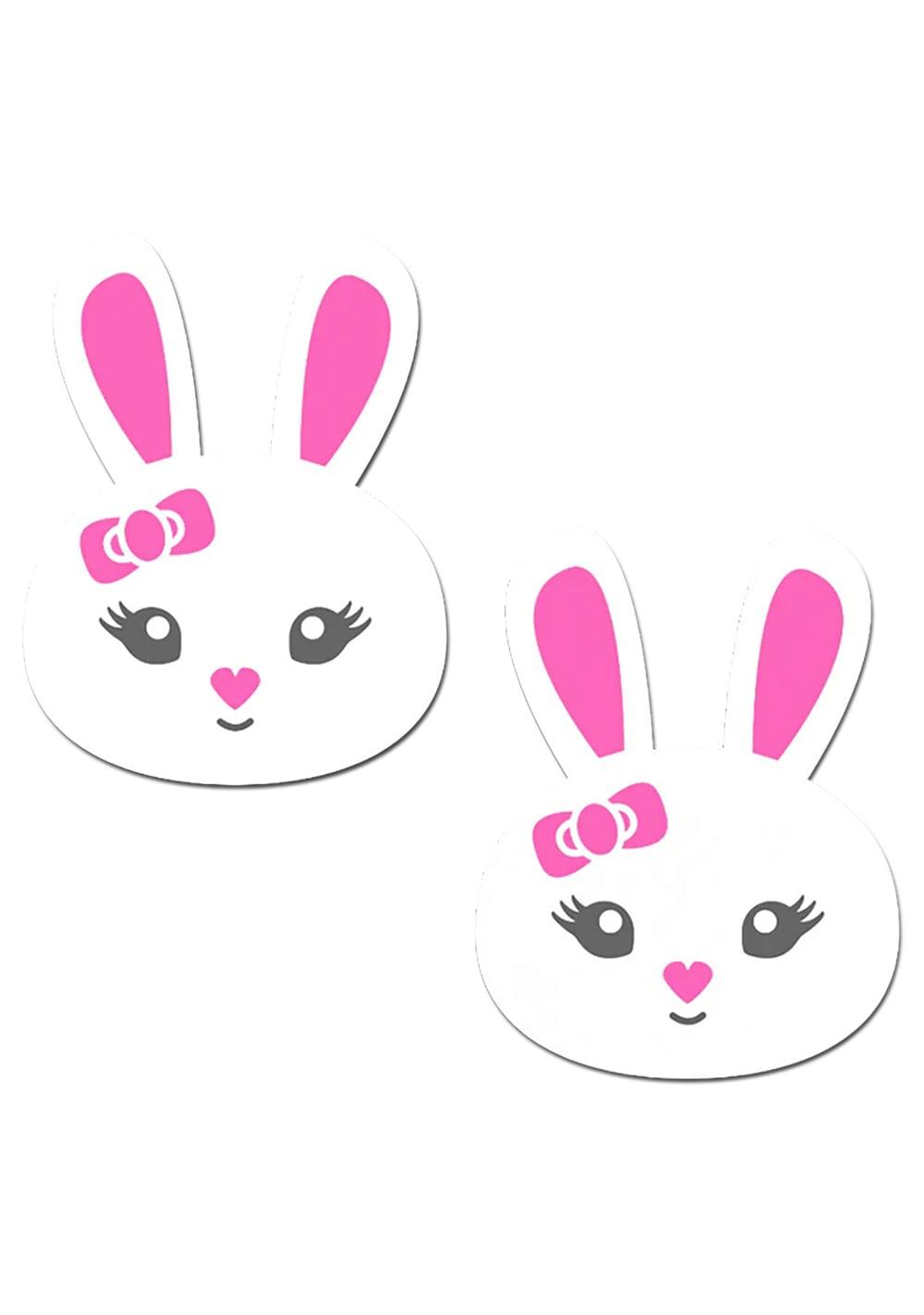 White Bunny Pasties Body Adornment