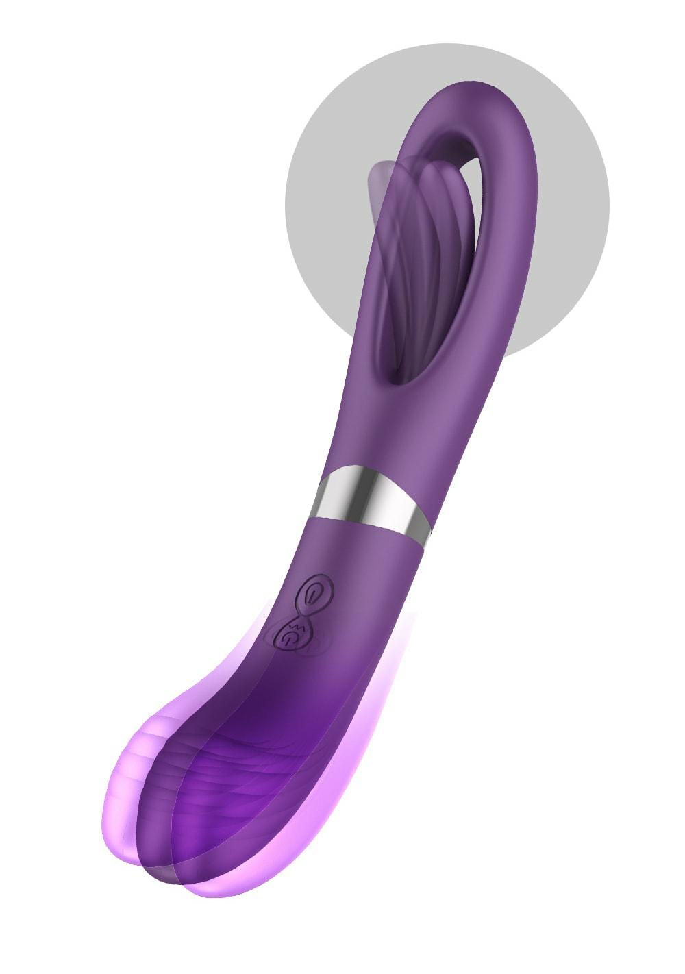 Flicker Vibe Clit Vibrators Purple